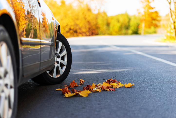 ESC automobile en plein processus de stabilisation.